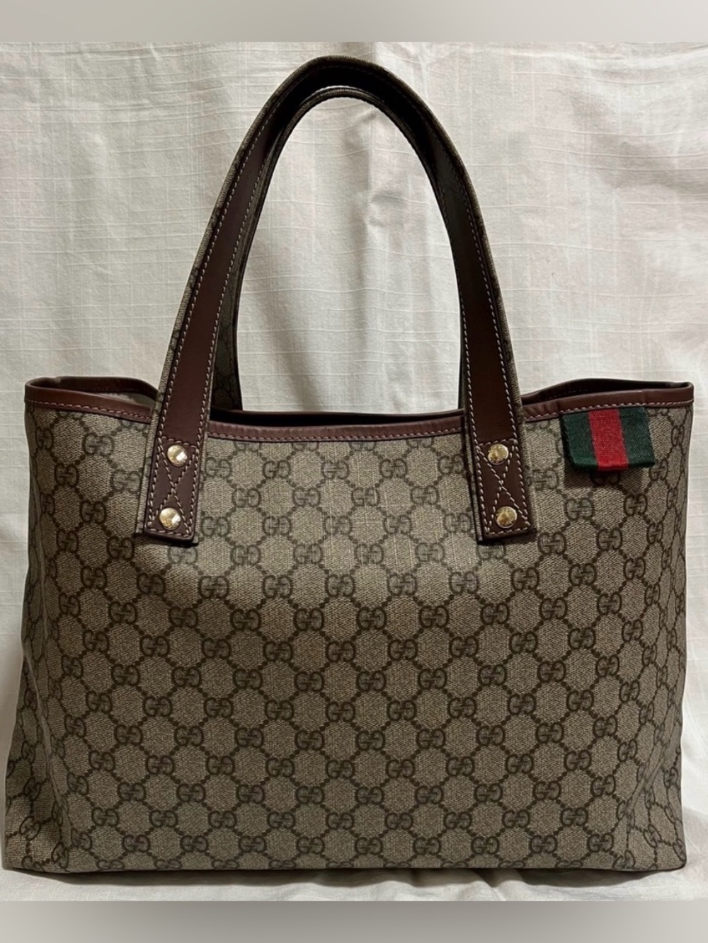 Gucci Supreme Web Loop Tote Medium